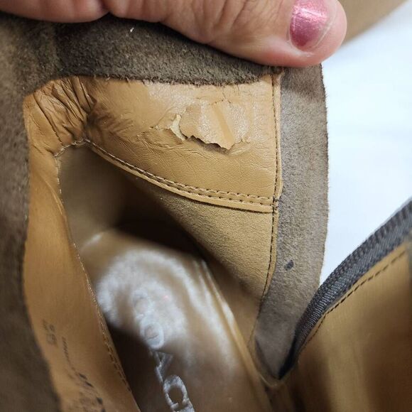 COACH Size 9.5 Pauline Women's Leather Signature Fashion Ankle Bootie Brown B - Picture 10 of 12